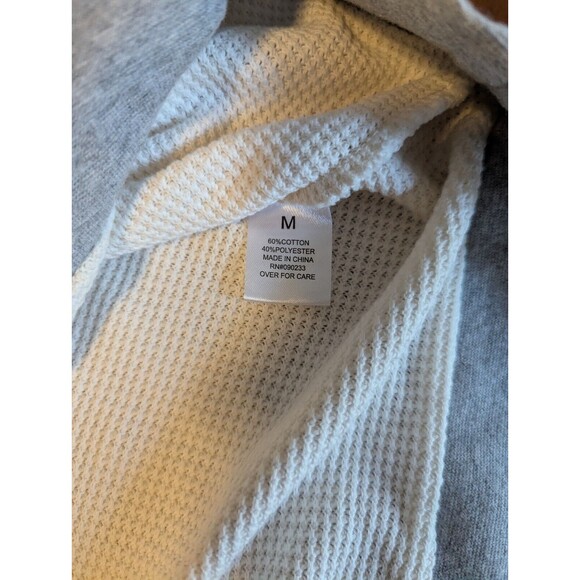 Pacsun X Budweiserb Women's Cream and Grey Waffle Sweatshirt Size Medium - Picture 7 of 7